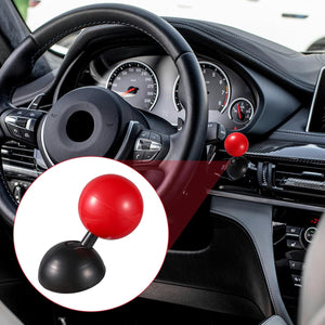 AutoBizarre Car Push Start Stop Button Ring ABS Plastic Joystick Style Cover for Push Start Stop Button Protection and Decoration for All Cars (Red)