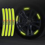 AutoBizarre 20pcs Reflective Wheel Rim Stickers Night Reflective Tape Warning Sticker for Decoration Universal for All Cars Bikes Motorcycles Bicycle Trucks