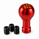 AutoBizarre 5 Speed Round Metal Gear Knob Gear Shifter Handle Knob for All Manual Transmission Cars