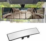 AutoBizarre Car Rearview Mirror Interior Clip-on Wide Angle Panoramic Anti-Glare 300mm Convex Rearview Mirror Universal for all Cars, SUVs, Trucks, etc