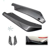 AutoBizarre Car Rear Bumper Lip Diffuser Splitter Car Corner Canard Protector Side Skirt Extension Universal for All Cars – Set of 2 Pcs