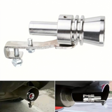AutoBizarre Car Turbo Sound Exhaust Pipe Silencer Aluminium Whistle Car Blow Off Valve Tip Simulator Universal for All Cars, Bikes, Vans, etc