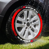 AutoBizarre DIY Sports 3D Letters Rubber Tyre Stickers Kit for Decoration Styling Universal for All Cars, Vans, Trucks, Motorcycles