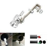 AutoBizarre Car Turbo Sound Exhaust Pipe Silencer Aluminium Whistle Car Blow Off Valve Tip Simulator Universal for All Cars, Bikes, Vans, etc