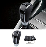 AutoBizarre Chrome and Leather 5 Speed Car MOMO Gear Shift Knob with Adaptors for All Manual Cars