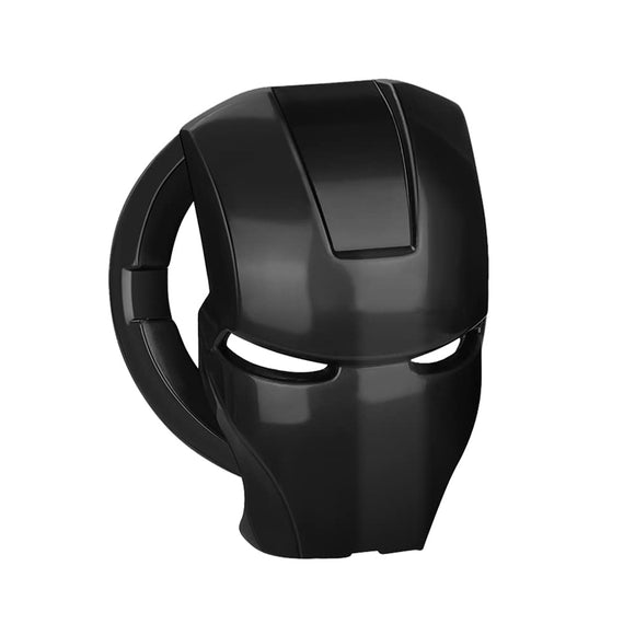 AutoBizarre Car Push Start Stop Button Ring Black Iron Man Cover for Button Protection and Decoration for All Cars