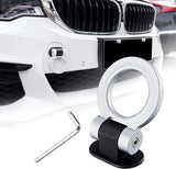AutoBizarre Car Dummy Tow Hook Bumper Tow Hook 180 Degree Adjustable Self-Adhesive Round O-Shaped Vehicle Towing Hook for Car Decoration Universal for All Cars, SUV