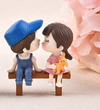 AutoBizarre Car Dashboard Accessories Cute Couple sitting in Bench Figurines Toys Gift Showpiece Desk Decoration Car Interior Decoration