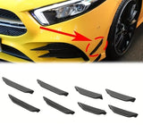 AutoBizarre 8 Pcs Car Front & Rear Bumper Lip Splitter Diffuser Car Exterior Decoration Bumper Knife
