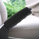 AutoBizarre Car Interior Decoration Anti-Slip Scratch-Resistant Handbrake Rubber Silicone Cover Comfortable Handle Grip for All Cars, Vans & Trucks