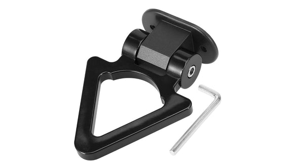 AutoBizarre Car Dummy Tow Hook Bumper Tow Hook 180 Degree Adjustable Self-Adhesive V-Shaped Triangle Shaped Vehicle Towing Hook for Car Decoration Universal for All Cars, SUV
