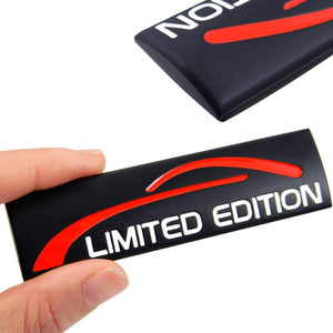 AutoBizarre 3D Raised Black Limited Edition Car Metal Monogram Emblem Badge Sticker for All Cars & Bikes