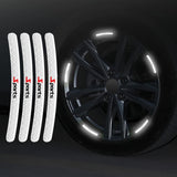 AutoBizarre 20pcs Reflective Wheel Rim Stickers Night Reflective Tape Warning Sticker for Decoration Universal for All Cars Bikes Motorcycles Bicycle Trucks