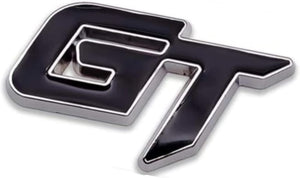 AutoBizarre 3D Raised GT Metal Monogram Emblem Badge Sticker for All Cars & Bikes