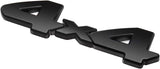 AutoBizarre 3D Raised Matte Black Metal 4x4 Emblem Badge Sticker for All Cars
