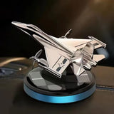 AutoBizarre Solar Powered Car Air Freshener Rotating Jet Shaped Perfume for Car Dashboard
