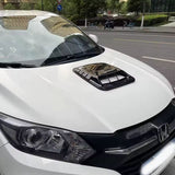 AutoBizarre Glossy Black Turbo Bonnet Hood Scoop Cover Car Vent Decorative Air Flow Intake Universal for All Cars