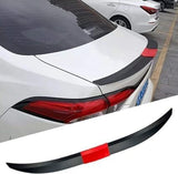 AutoBizarre Car Rear Trunk Tail Wing Adjustable Spoiler 3 Pcs set ABS Plastic Black-Red Trunk Lid Spoiler Universal for All Cars