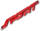 AutoBizarre 3D Raised Metal Sport Monogram Emblem Badge Sticker for All Cars & Bikes