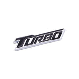 AutoBizarre 3D Raised Turbo Metal Monogram Emblem Badge Sticker for All Cars & Bikes