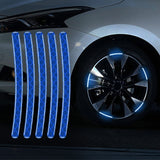 AutoBizarre 20pcs Reflective Wheel Rim Stickers Night Reflective Tape Warning Sticker for Decoration Universal for All Cars Bikes Motorcycles Bicycle Trucks