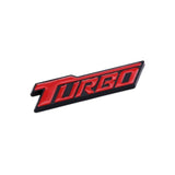 AutoBizarre 3D Raised Turbo Metal Monogram Emblem Badge Sticker for All Cars & Bikes