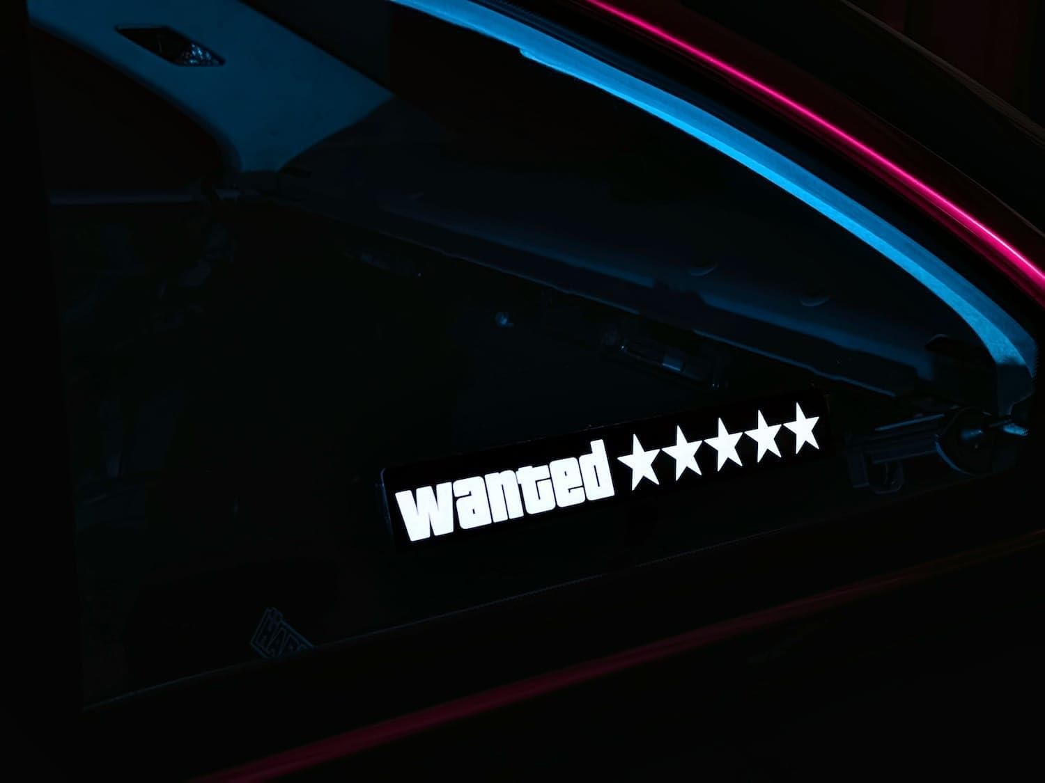 Wanted led panel グランドセフトオート　GTA風　LED Wanted led panel グランドセフトオート GTA風 LED