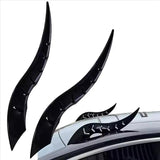 AutoBizarre 2 Pcs Dragon Horn Seeng Shaped Car Roof Decal Creative Devil Horn for Car Exterior Modification & Decoration Universal for all Cars, Bikes, Vans, SUV, etc.