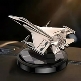 AutoBizarre Solar Powered Car Air Freshener Rotating Jet Shaped Perfume for Car Dashboard
