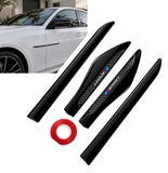 AutoBizarre Car 4 Pcs Sports Side Fender Vent Sticker Decal Car Exterior Décor for All Cars