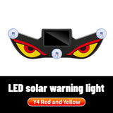 AutoBizarre Wireless Triangle Window Devil Eye Shaped LED Light Solar Powered Demon Eye Light For Car Windshield Universal for All Cars, SUV’s
