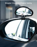 AutoBizarre Adjustable Car Auxiliary Wide Angle Rear View Blind Spot Mirror Convex Mirror Screw Fixation Universal for All Cars