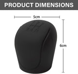 AutoBizarre Car Interior Decoration Anti-Slip Scratch-Resistant 5 Speed Gear Shift Knob Rubber Silicone Cover for All Cars, Vans & Trucks