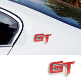 AutoBizarre 3D Raised GT Metal Monogram Emblem Badge Sticker for All Cars & Bikes