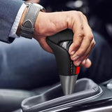 AutoBizarre Car Styling Faux Leather Carbon Fiber Finish Gear Shift Knob with Different Size adaptors for All Automatic Transmission Cars