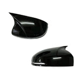 AutoBizarre Batman style ABS Set of 2Pcs Car ORVM Rear View Side Mirror Cover Shell With Light Cut/Slot for Car Styling & Decoration Compatible with Honda City 2015-2020