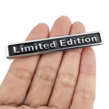 AutoBizarre 3D Raised Small Silver Black Limited Edition Metal Monogram Emblem Badge Sticker for All Cars & Bikes