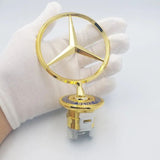 AutoBizarre Mercedes Benz Hood Ornament Bonnet Emblem Zinc Alloy Star Logo Badge