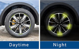 AutoBizarre 20pcs Reflective Wheel Rim Stickers Night Reflective Tape Warning Sticker for Decoration Universal for All Cars Bikes Motorcycles Bicycle Trucks