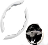 AutoBizarre Car Anti Skid Non Slip Leather Steering Wheel Grip Covers Decoration Universal for All Cars - Set of 2 pcs