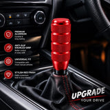 AutoBizarre 10cm Aluminum Alloy Weighted Car Gear Shift Knob Stick Lever Handle with Adaptors for Most Automatic Manual Vehicle