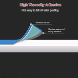 AutoBizarre 48 inches Car Dashboard Red Blue Flasher LED Strip Emergency Strobe Light 12V Multi Flasher Daytime Running Light Universal for All Cars