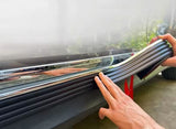 AutoBizarre Car Side Skirt Edge Anti-Collision Anti-Scratch Black Rubber & Chrome Tape Strip 6cm x 4mtrs for Car Door/Side Protection & Decoration Universal for All Cars