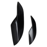 AutoBizarre Car Front Bumper Lip Splitter Fins Carbon Fiber Rubber Rear Diffuser- Set of 4 Pcs Bumper Knife