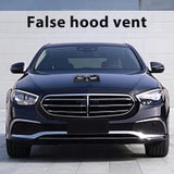 AutoBizarre Bonnet Hood Scoop Vent Black Decorative Dummy Face Air Flow Intake Universal for All Cars