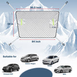AutoBizarre Car Front Window Windshield Sunshade Cover for Sun UV/Water/Snow/Ice/Frost Protection with Mirror Pockets - Universal for All Cars