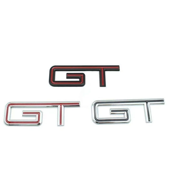 AutoBizarre 3D Raised GT Metal Monogram Emblem Badge Sticker for All Cars & Bikes