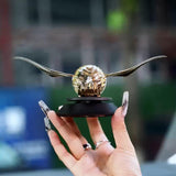 AutoBizarre Solar Powered Golden Ball Angel Wings Car Air Freshener For Car Dashboard
