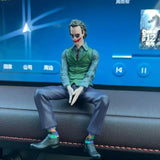 AutoBizarre Joker Action Figure with Mask & Sitting Position Statue for Table, Car Dashboard, Car External Decoration