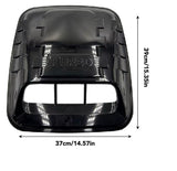 AutoBizarre Glossy Black Turbo Bonnet Hood Scoop Cover Car Vent Decorative Air Flow Intake Universal for All Cars